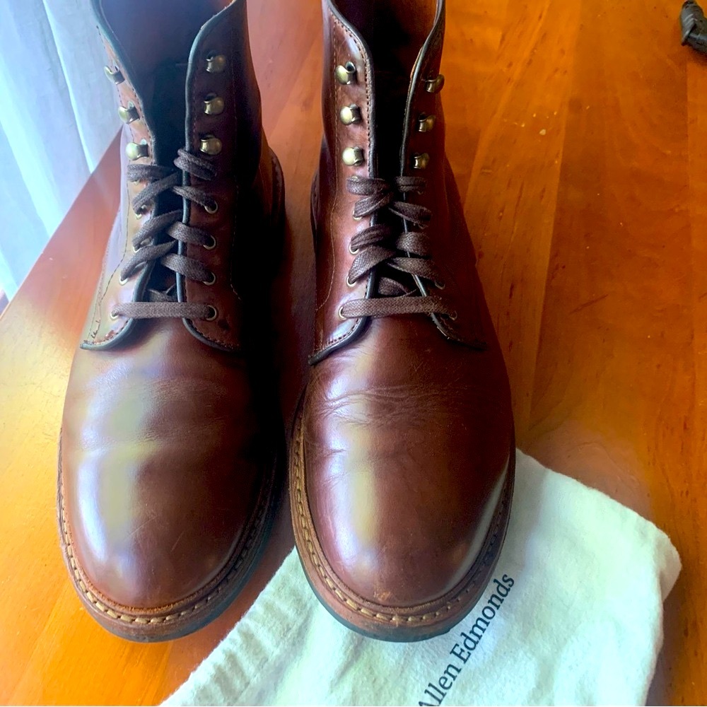 Allen Edmonds Higgins Mill Boots Mens 11D Brown Dainite Soles- make offer!